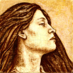 Woman with Flowing Hair